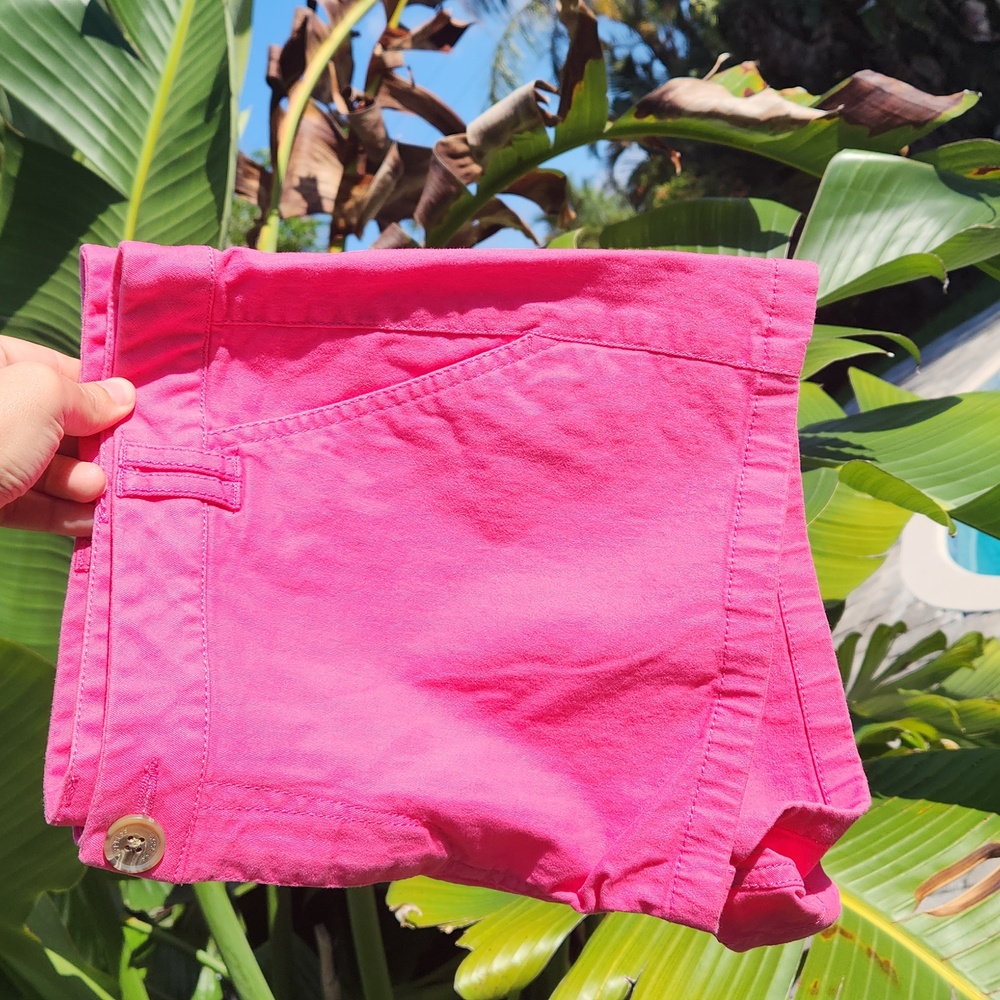 NWT 💖 Express Twill Shorts 🦩 Pink 🌞Sz 12 🌴low rise shortie 🍹